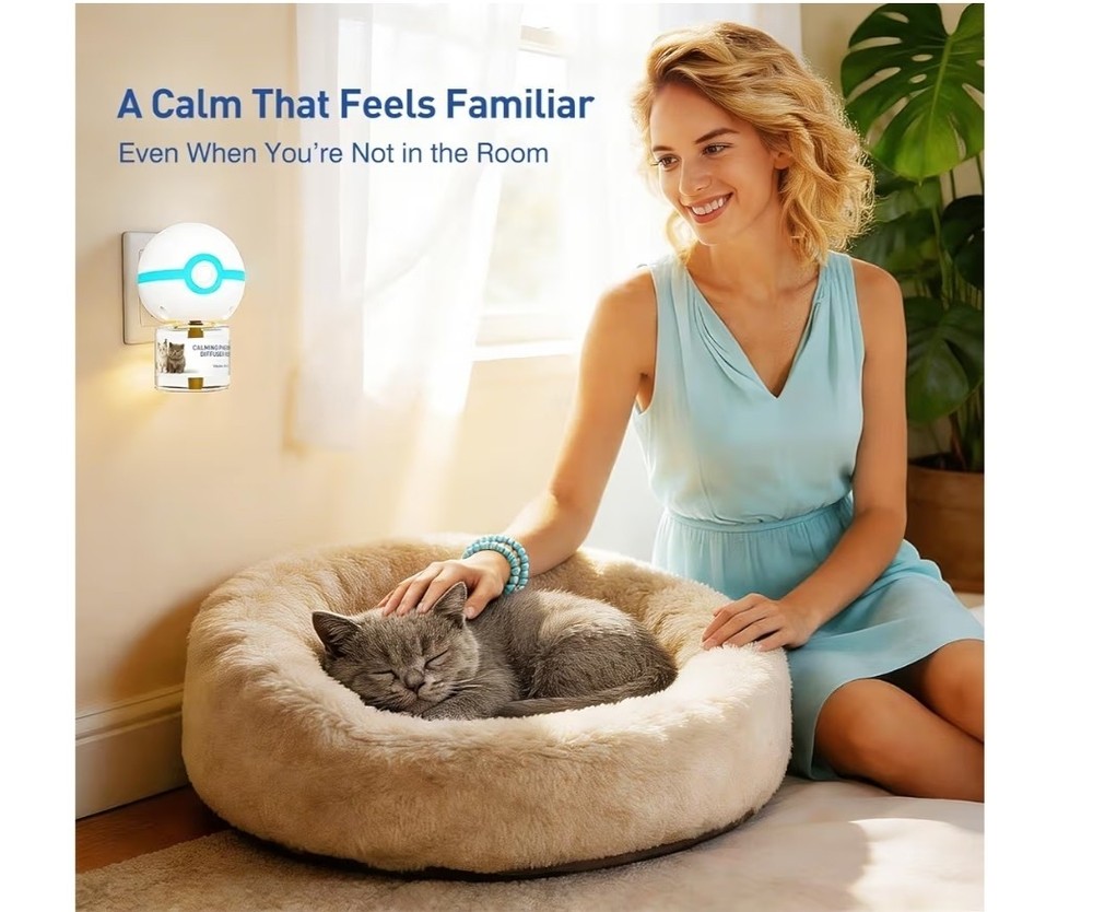 Cat Calming Pheromone Diffuser Kit, 2026 Upgraded 3-in-1 Formula, Helps...