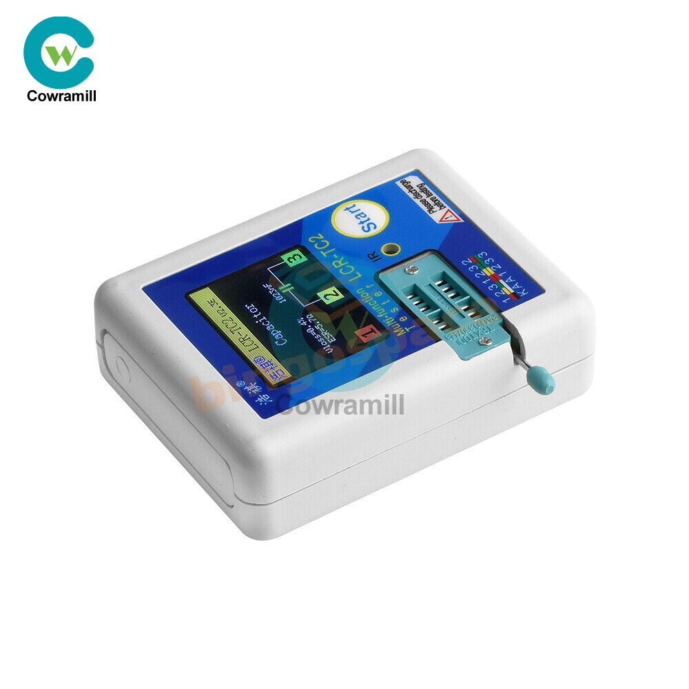 LCR-TC2 Transistor Tester TFT Diode Triode Capacitance Meter V2.3E & Cable Kit