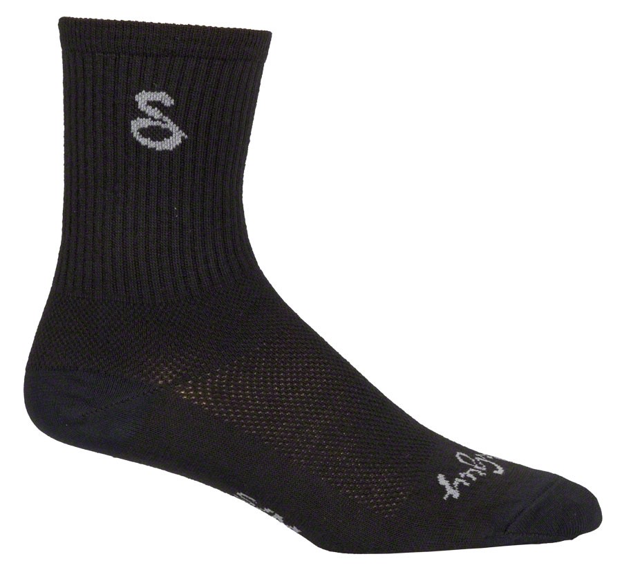 SockGuy Wool Tall Socks - 6", Black, Small/Medium