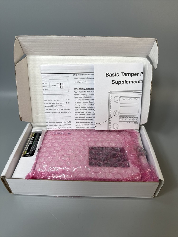 ControlTemp CT72 Basic Tamper Proof Thermostat White