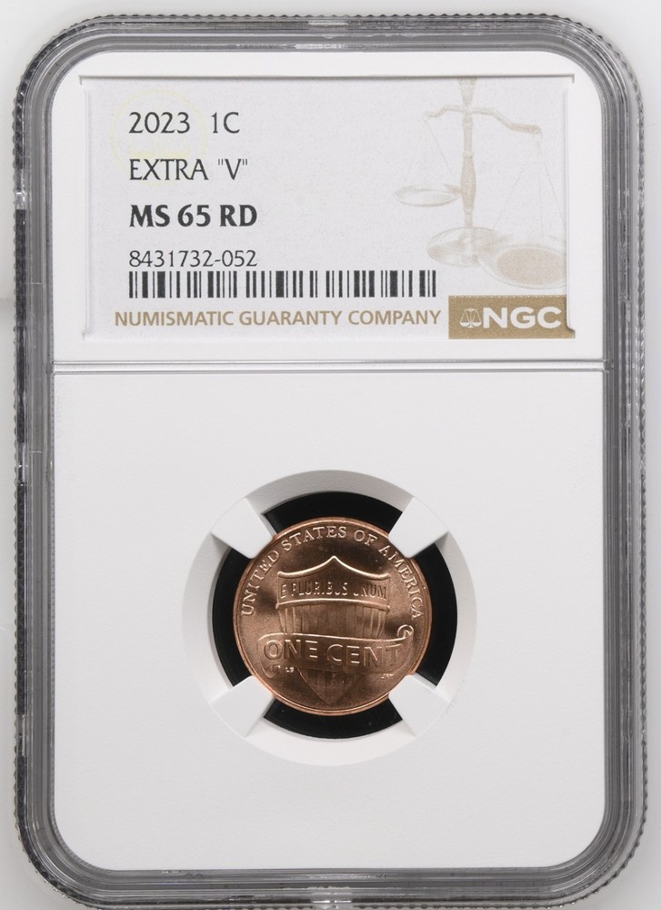 2023 Extra V Lincoln Cent NGC MS65 RED