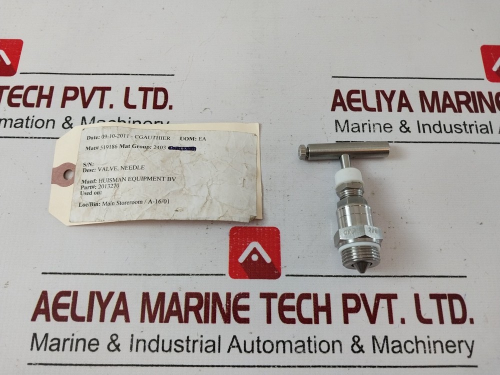 Huisman cap 271 needle valve