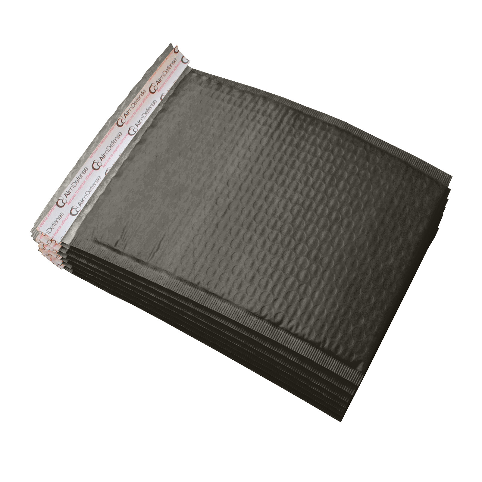AirnDefense #0 6.5x10" Black Poly Padded Envelopes Shipping Bubble Mailers