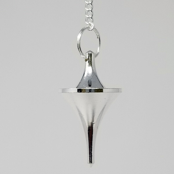 Silver Finish Pendulum 1.75"L with Chain Design