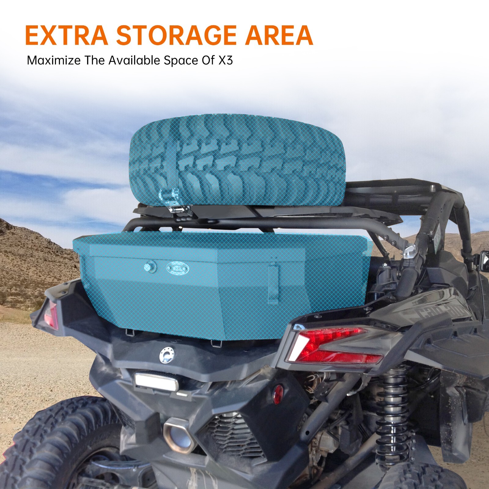 Rear Cargo Rack Pivoting Rear Rack for Can-Am X3/X3 Max 2017-2023 for 715008296