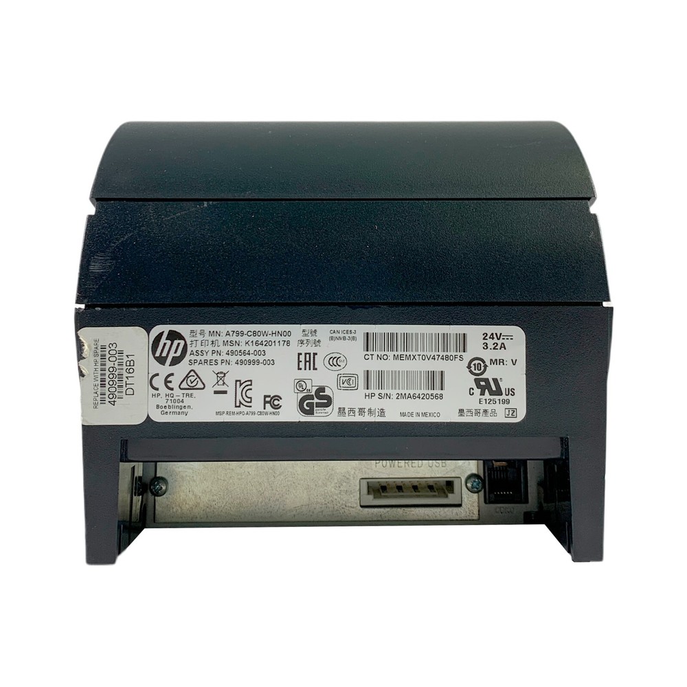 HP A799 Thermal Receipt Printer for POS System Powered USB No cable No Adapter