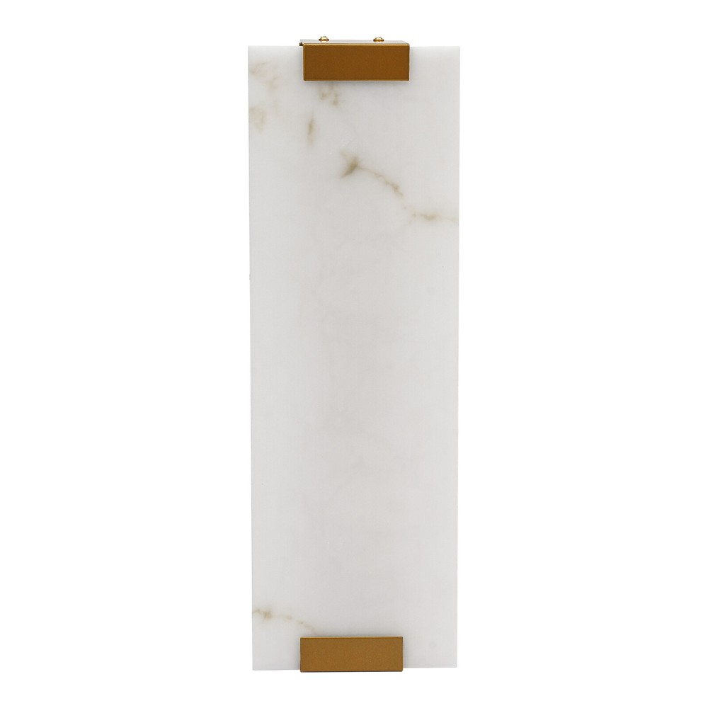 111V Rectangular Wall Lamp Hand-Carved Alabaster Sconce Home Lighting Decor US