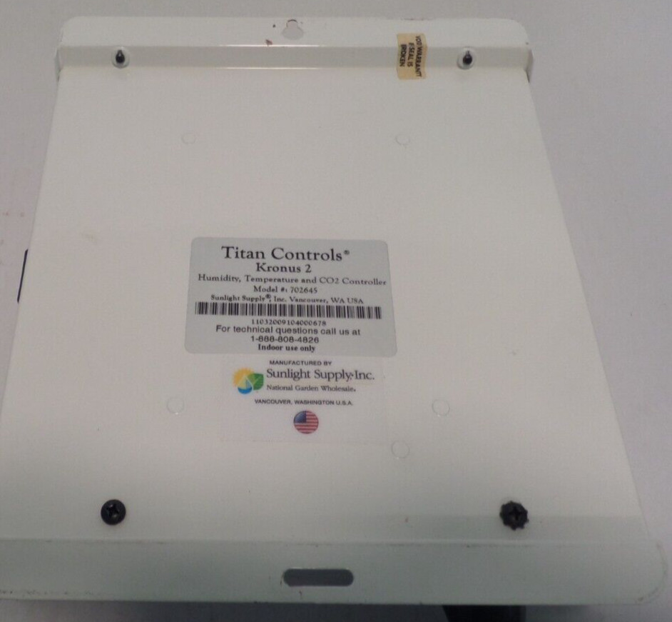 GENUINE Titan Controls Kronus 2 Temperature & Humidity Controller GROWING TOOL