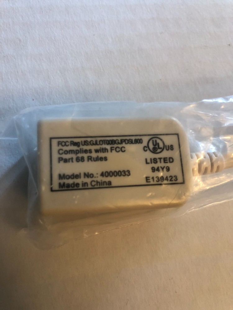 DSL Filter MODEL # 4000033 (New/Sealed)