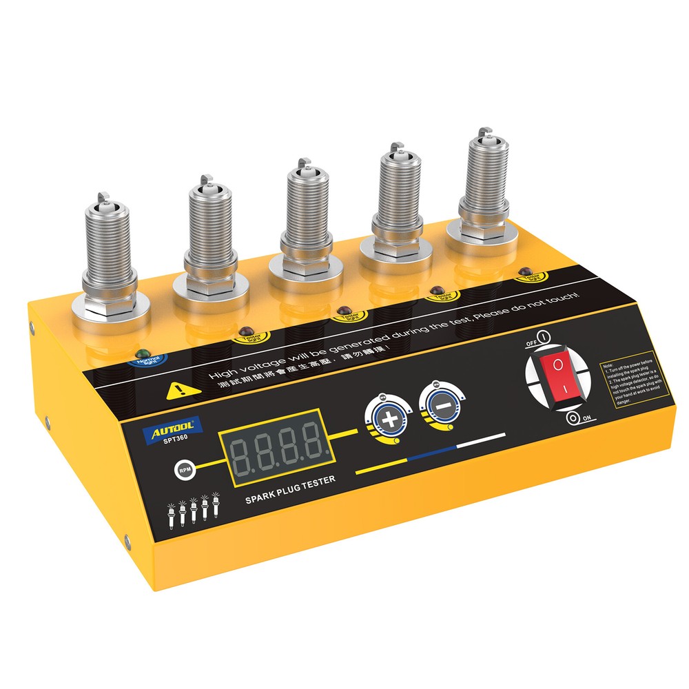 Car Spark Plug Tester Digital Auto Ignition System Analyzer 5 Holes Detector 12V