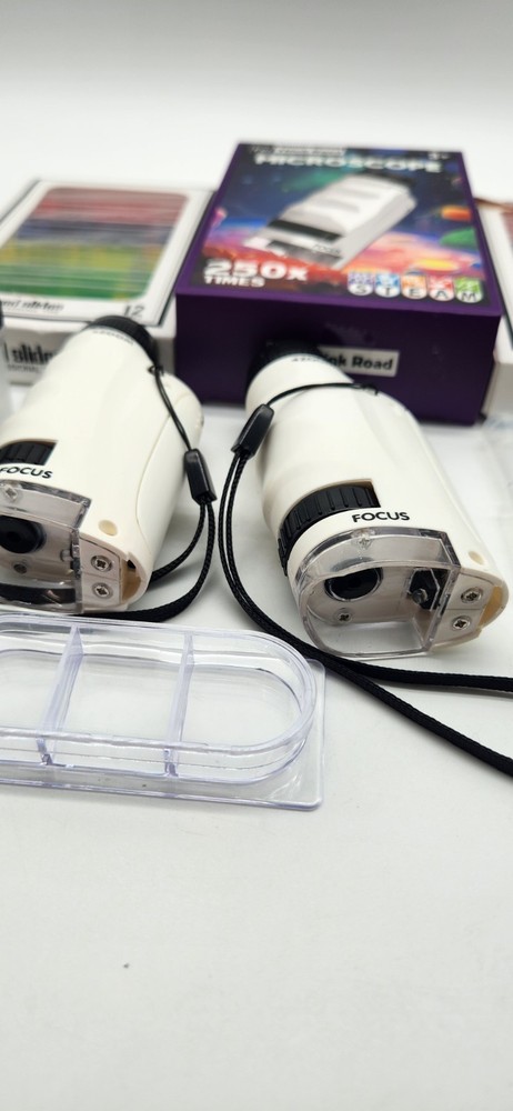 24 Prepared Microscope Slides Specimen 3 Microscopes LOT