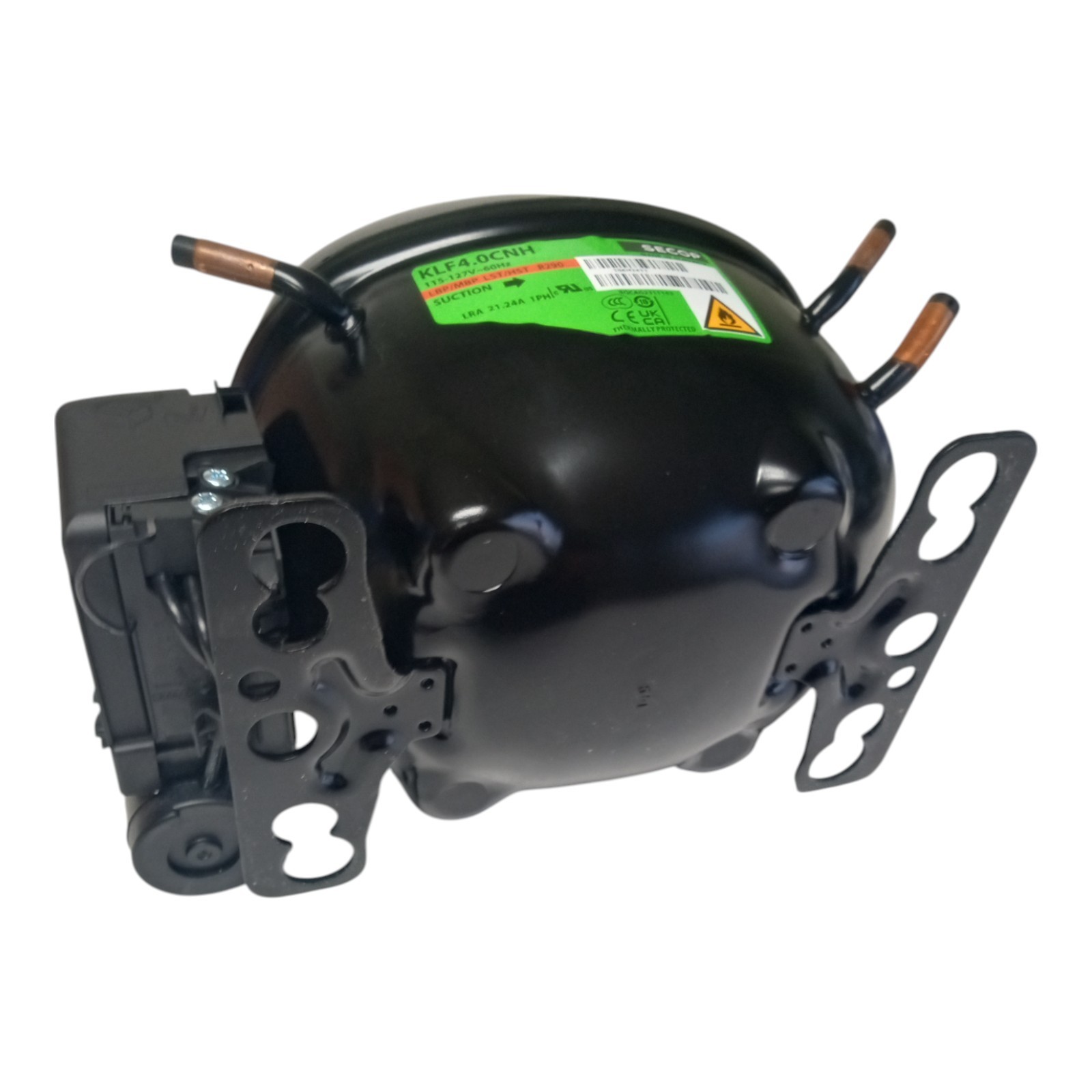 Secop KLF4.0CNH R290 Refrigeration Compressor 1429 BTU MBP 115V 60 Hz