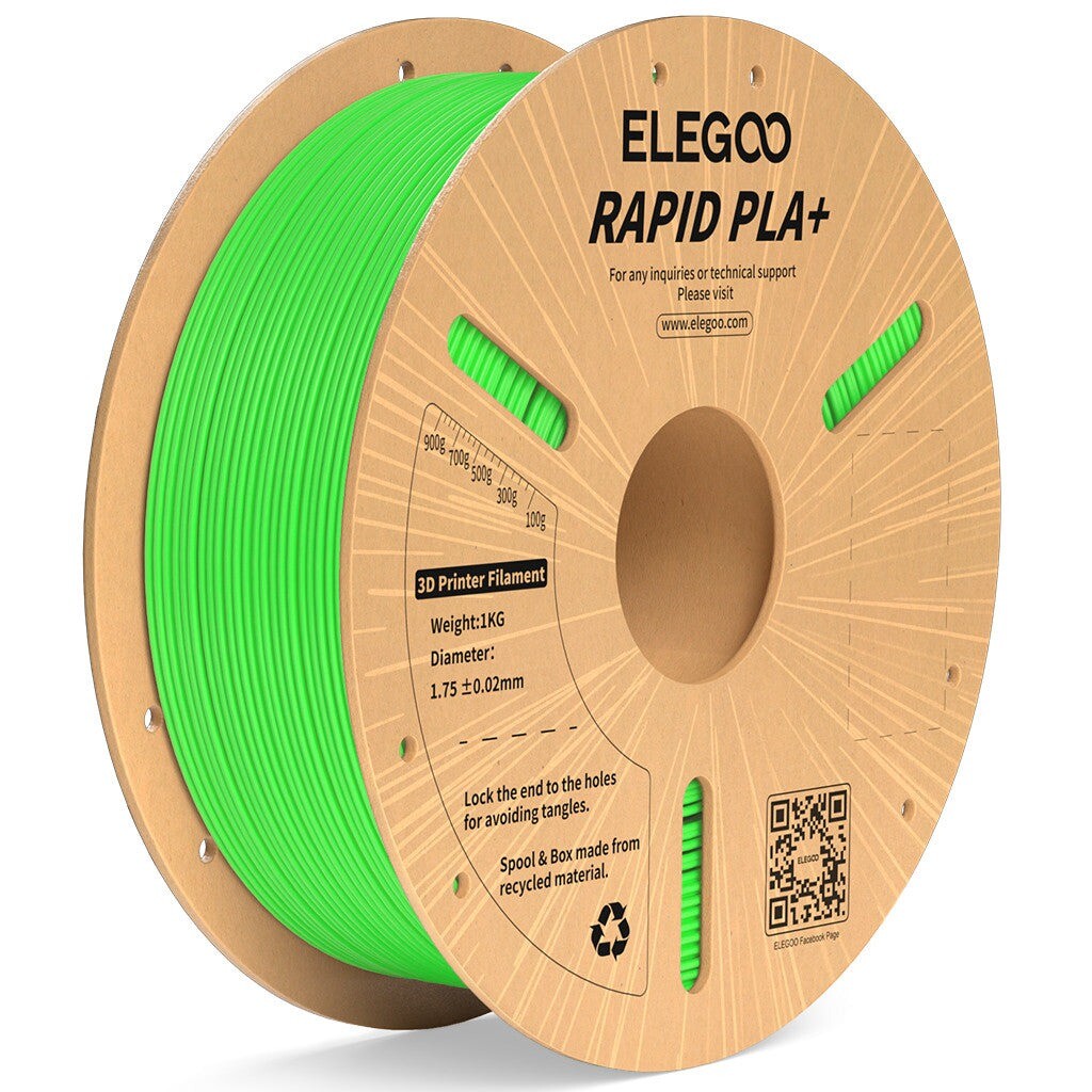 【Buy 6 Get 4 Free,Add 10】ELEGOO Rapid PLA+ 3D Printer Material Filament 1KG