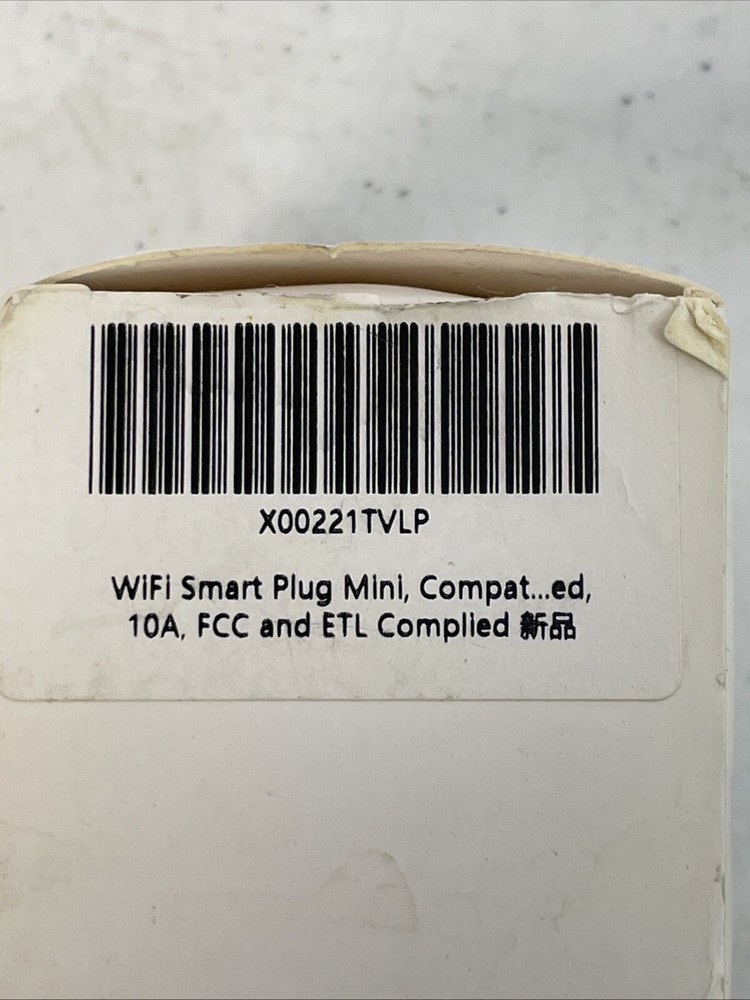 Smart Plug Home Assistant - Google, Amazon Alexa, White One Size - iOS & Android