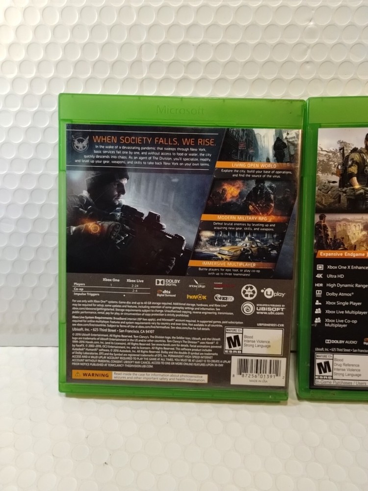 Tom Clancy's The Division 1 & 2 Combo [ Xbox One ]