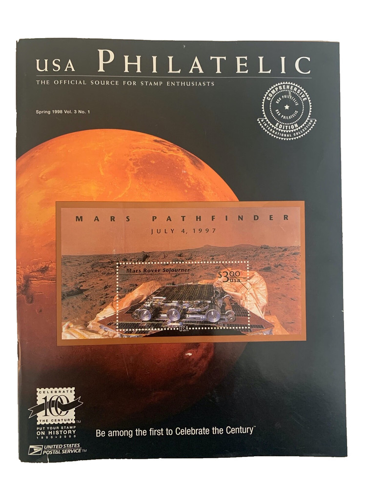USA Philatelic Stamps Catalog Spring 1998 Mars Pathfinder Vol. 3 No. 1 Vintage