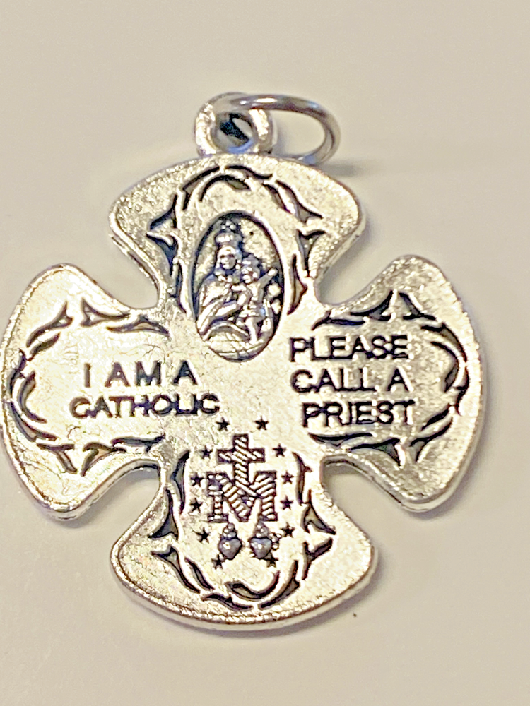 Four Way Cross Pendant, 1" New, #MD-001