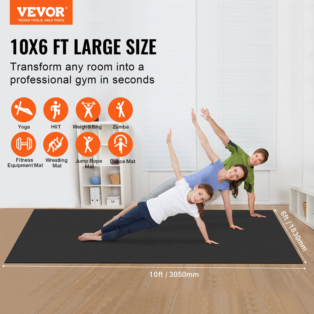 Exercise Mat, Pilate & Floor Workout (10x6ft)