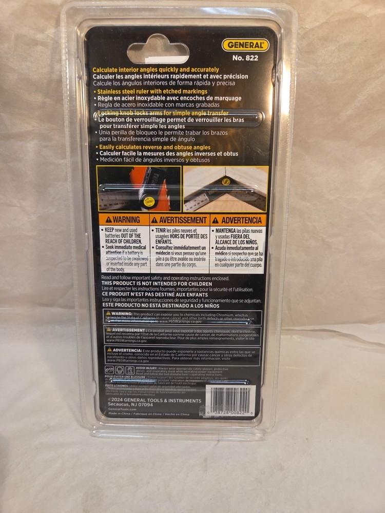 General Tools Pro Angle 2, Digital Angle Finder, 5" Size,