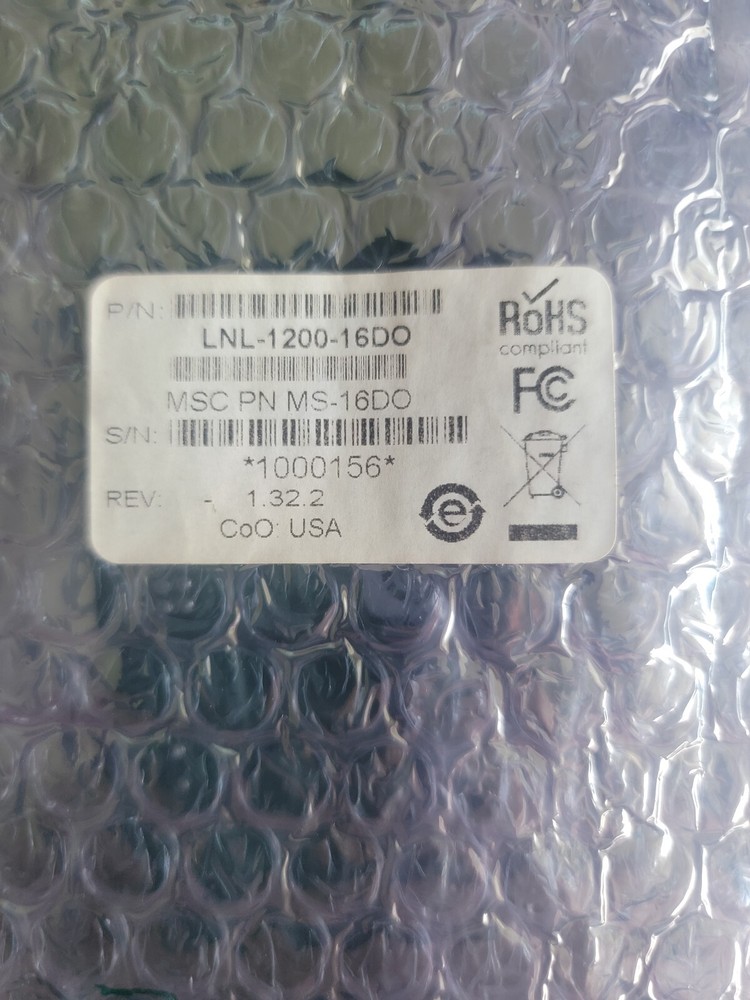 Lenel Control Module Output Board LNL-1200-16DO Security Sub Assembly 12 VDC