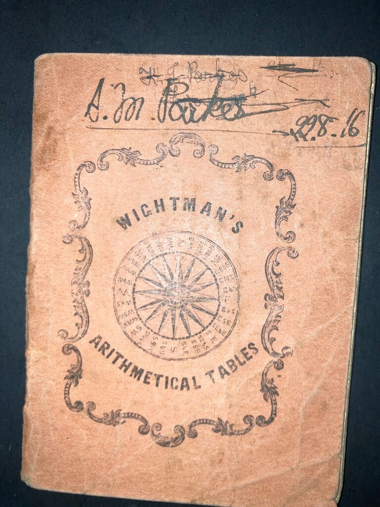 Wightman's Arithmetical Tables booklet