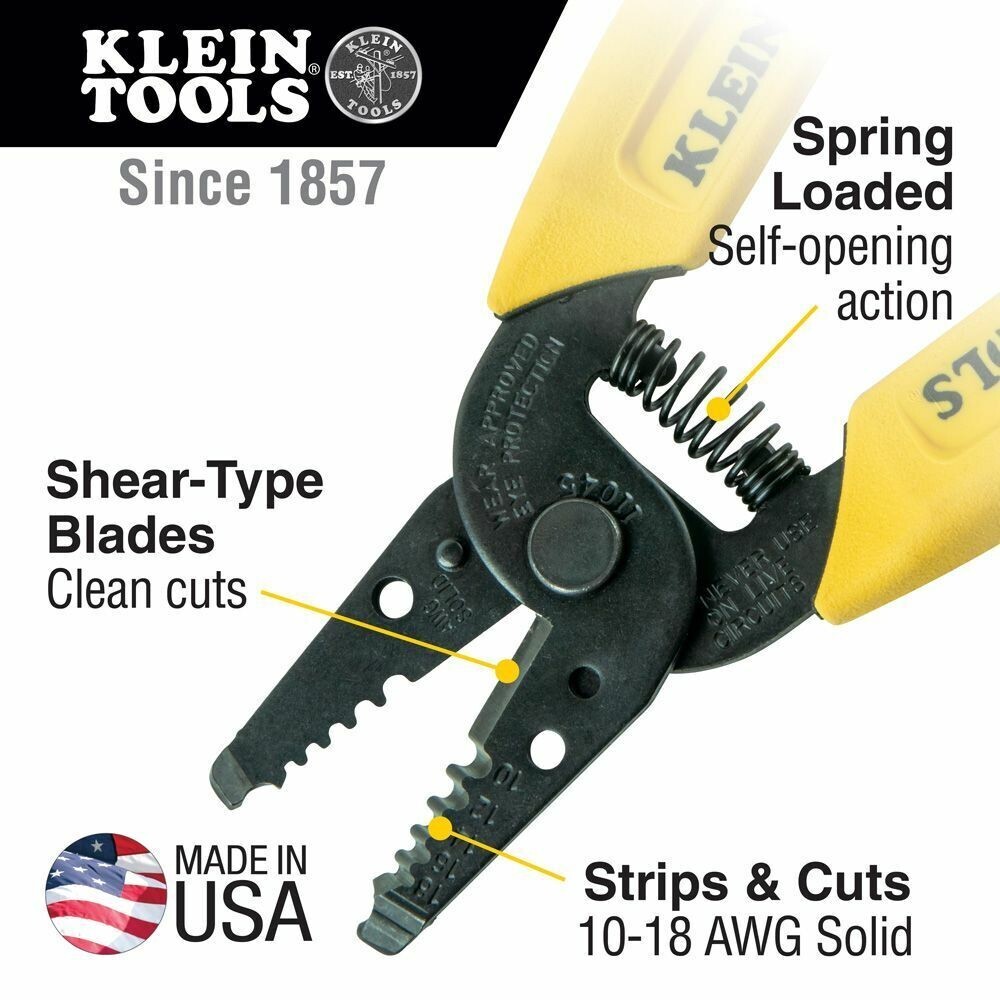 Klein Tools 11045 Wire Stripper/Cutter (10-18 AWG Solid) Brand new/ no packaging