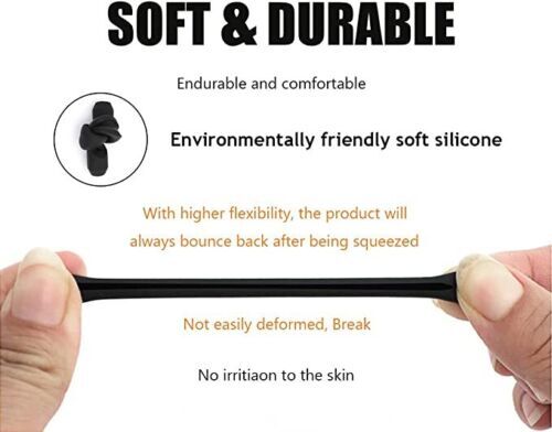 4 Pair Anti Slip Glasses Ear Hooks Tip Eyeglasses Grip Temple Holder Silicone US