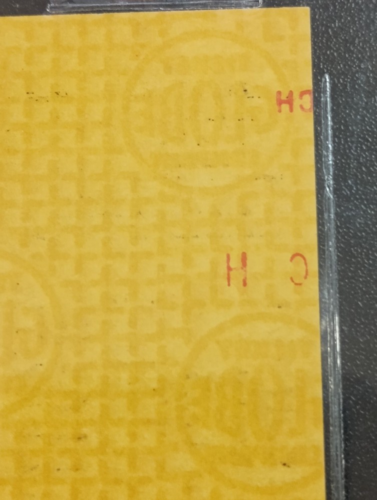 Black Sabbath Full Yellow Concert Ticket Curtis Hixon Hall Tampa 7/10/1971 BAS