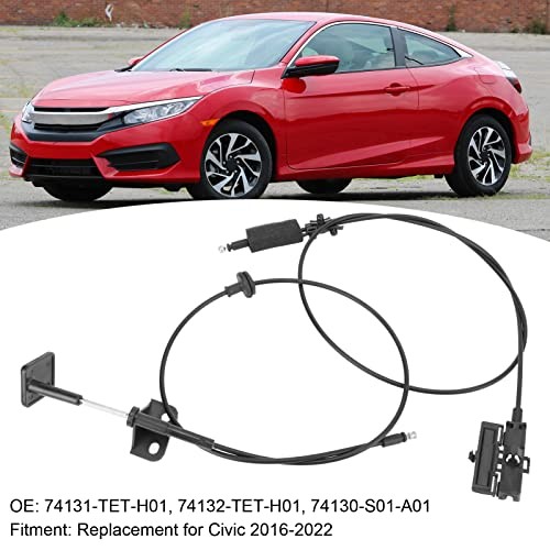 Bonnet Release Cable Fit for 2016?2022, Engine Hood Release Cable