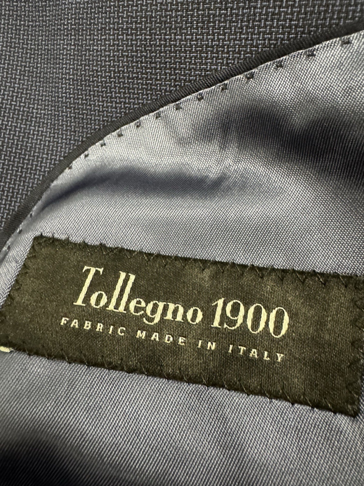 Brooks Brothers Blazer Jacket Mens 44L Blue Hopsack Tollegno Italy Wool Madison