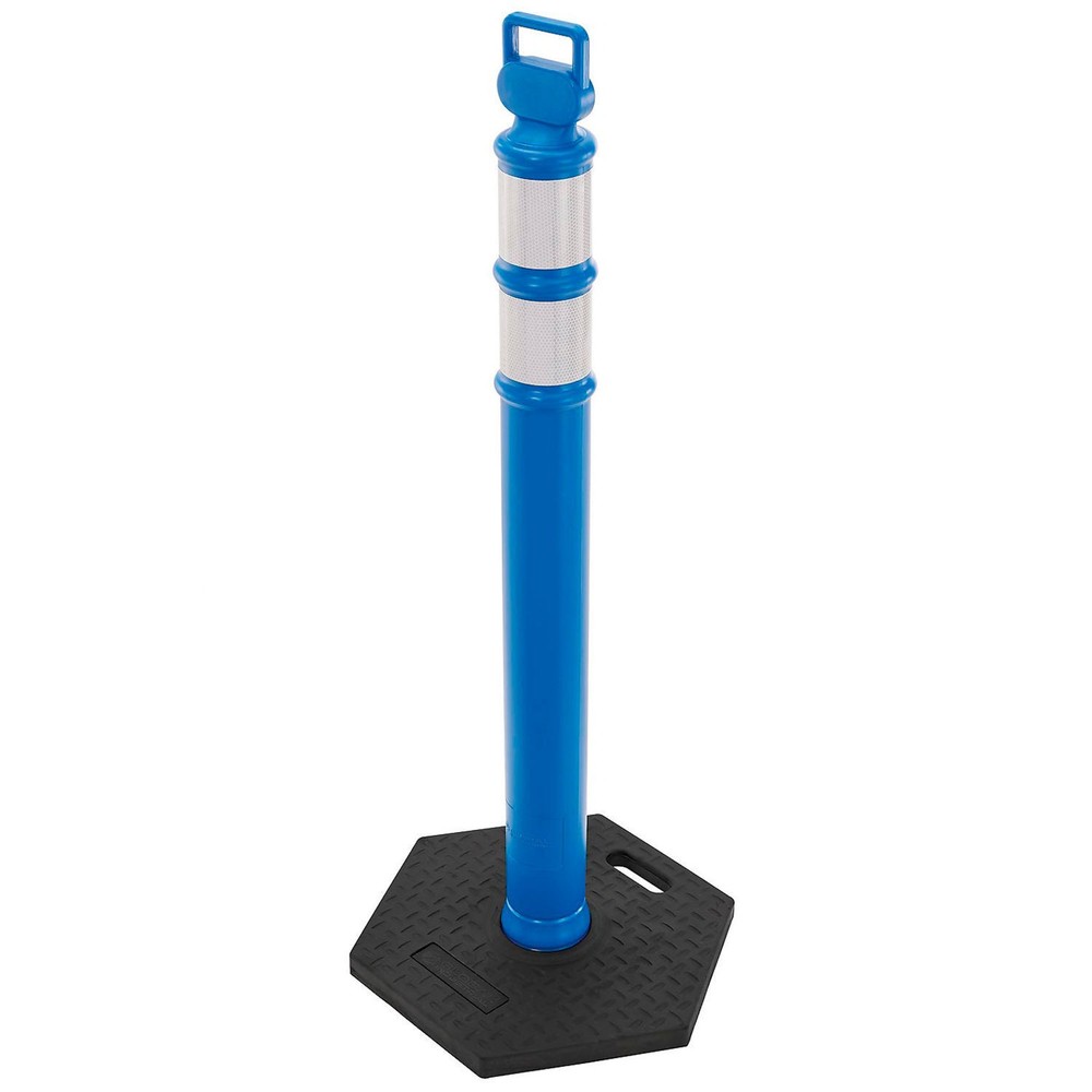 Global Industrial Portable Reflective Delineator Post with Hexagonal Base 49"H