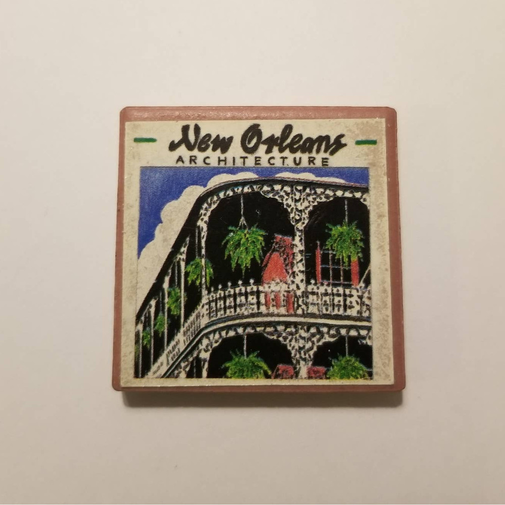 New Orleans Architecture Magnet 2x2