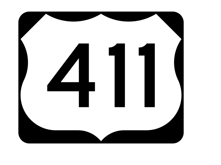 US Route 411 Sticker Decal