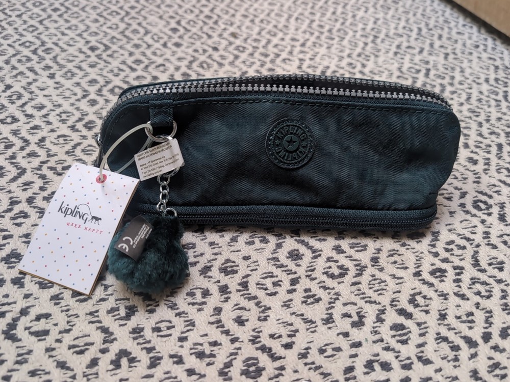 Kipling NWT Asparagus Color Pencil Case