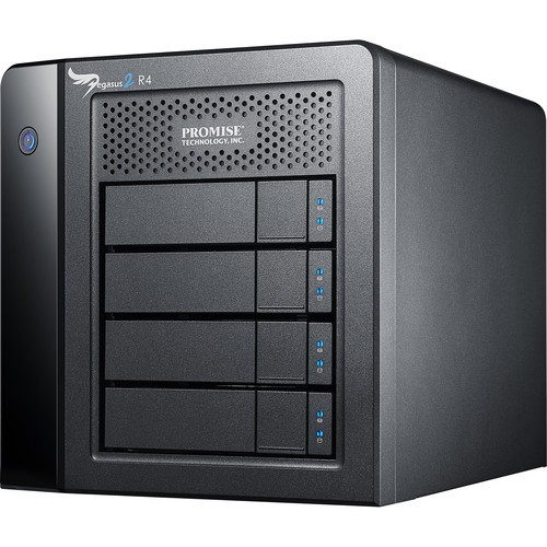 Promise Technology Pegasus2 R4 12TB Thunderbolt 2 RAID Storage Array (4x3TB HDD)