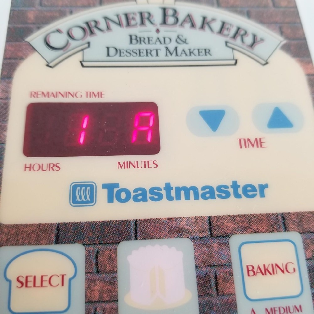 Toastmaster Corner Bakery Bread Maker Bread Box Dessert Machine 1183N & Cookbook