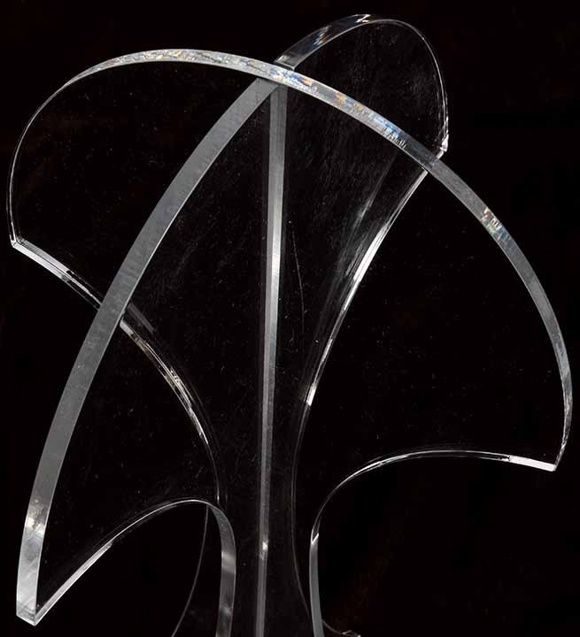 Clear Hat Stand Counter Display, Two Piece