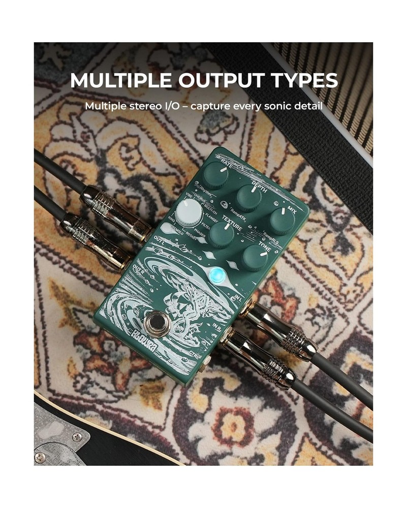 Sprout Modulation Guitar Pedal for Electric Guitar with CTRL Input, 9 Effects...