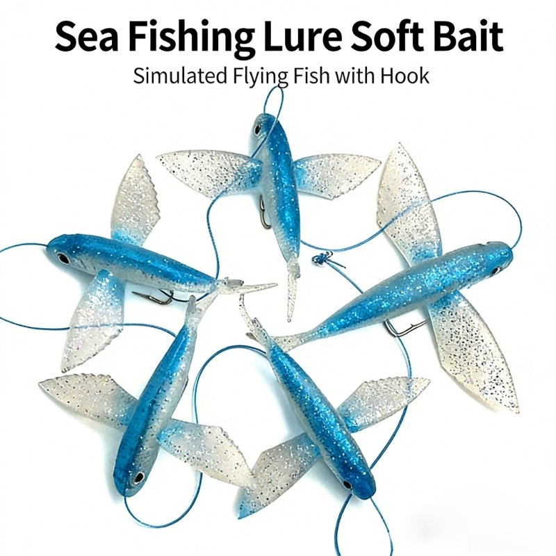 Automatic Rotation Fishing Lures Realistic Fish Eye And Scale Pattern For Baits