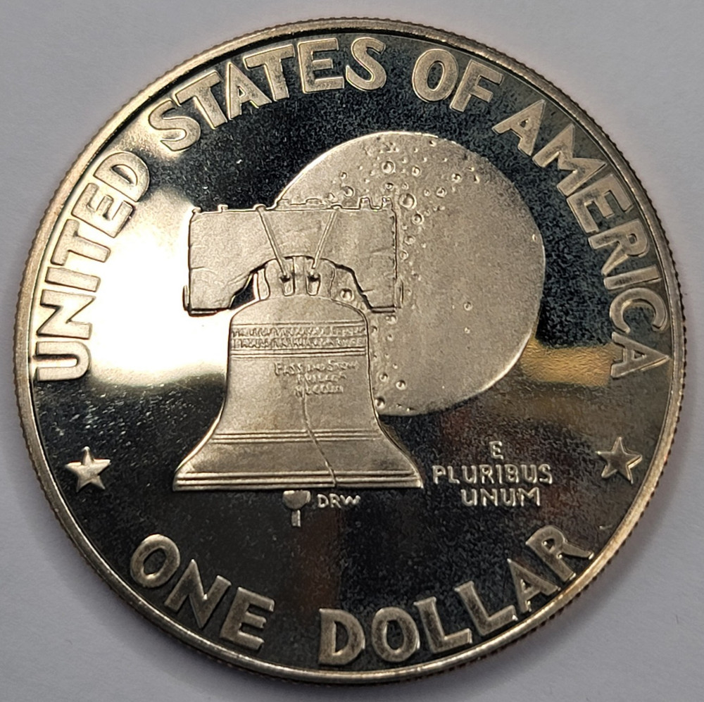 1776 - 1976 S Proof Cameo Eisenhower Dollar Type 1 Reverse CN-Clad
