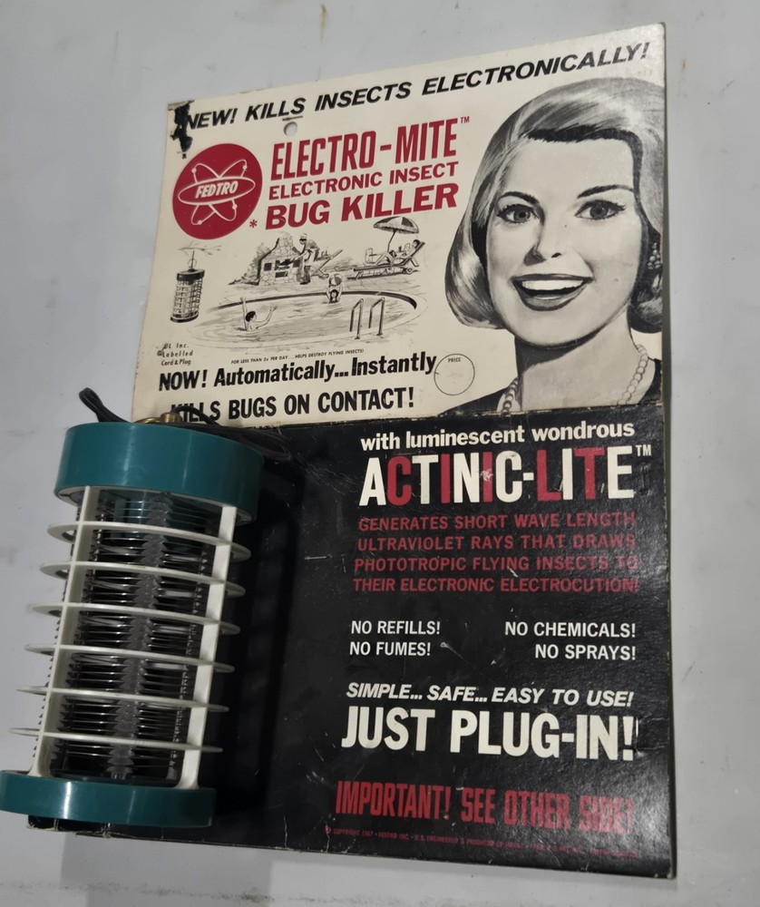 Vintage 1967 Electro Mite Bug Killer Zapper.