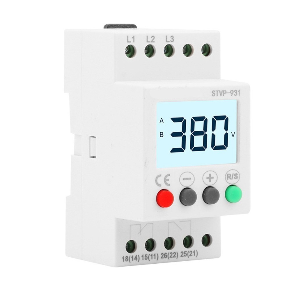 Adjustable Under Over Voltage Protector for 3 Phase Electrical Systems