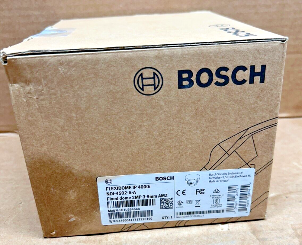 BOSCH NDI-4502-A-A FLEXIDOME IP 4000i FIXED DOME CAMERA