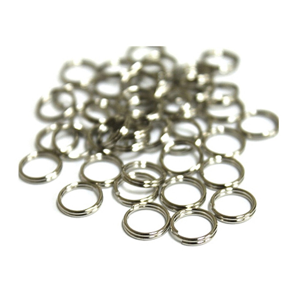 Bottle Cap Inc Vintage Split Rings 8mm 100/Pkg Silver