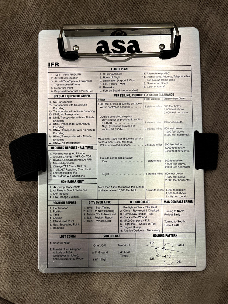 IFR Pilot Kneeboard - ASA-KB-2