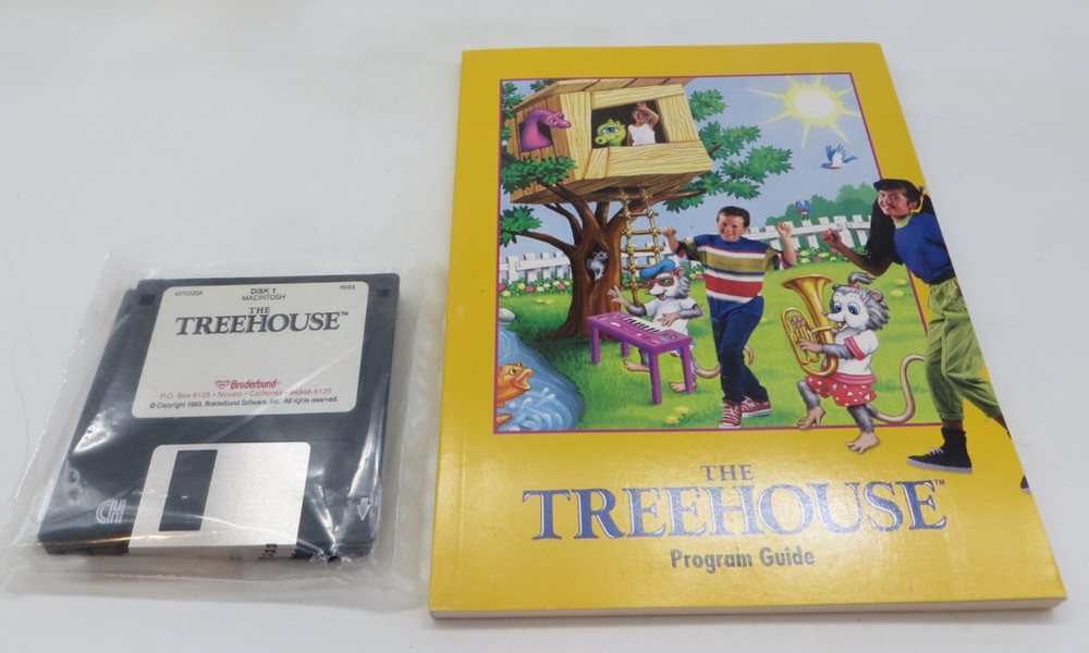 THE TREEHOUSE (MAC, 3.5" Floppy Disk) Broderbund 1992 Computer Software Big Box