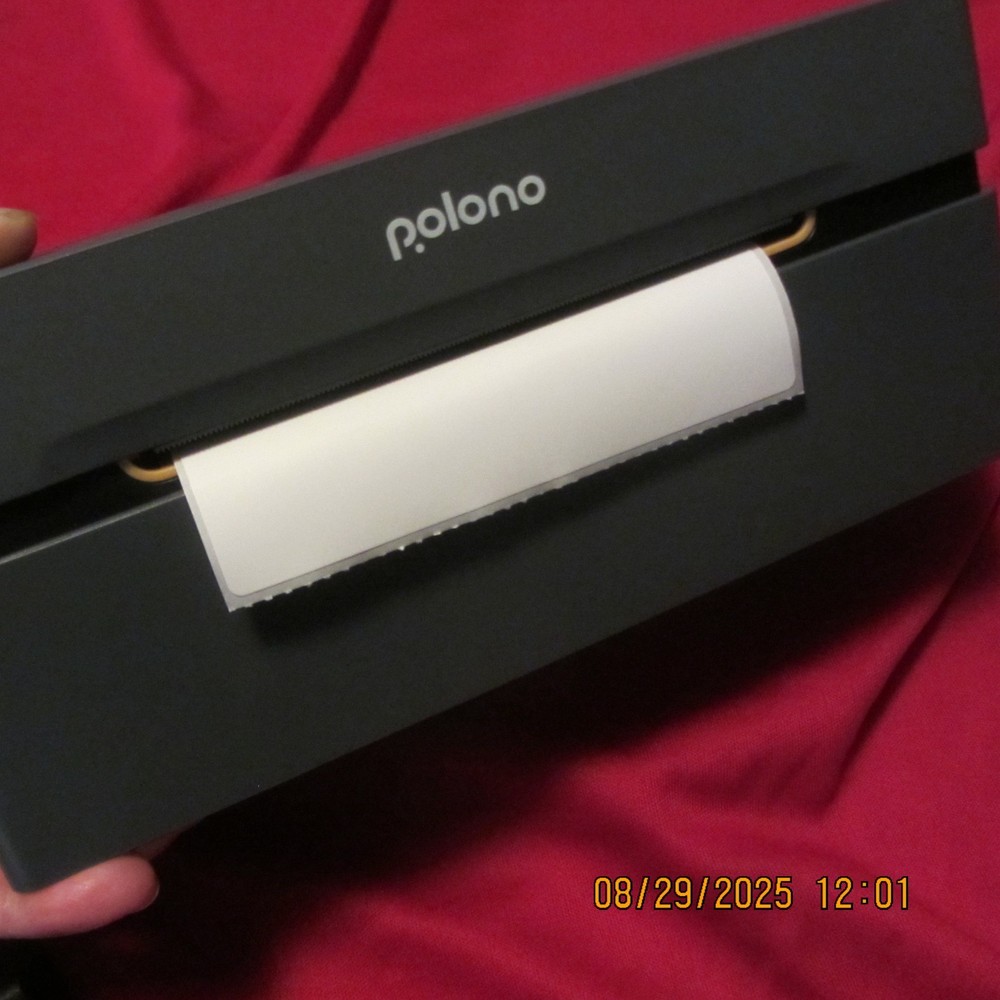 POLONO BLUETOOTH THERMAL SHIPPING LABEL PRINTER--WIRELESS--PL80E--BRAND NEW