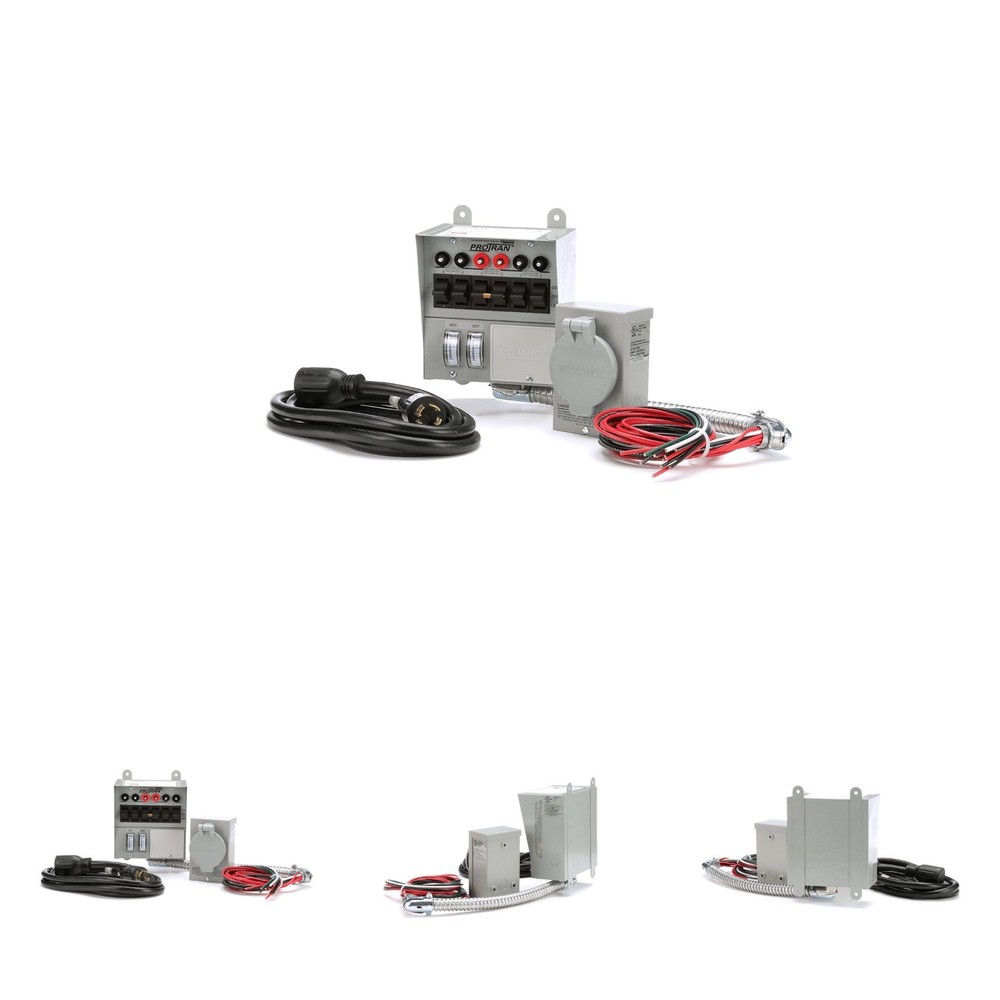 30 Amp 6-Circuit Transfer Switch Kit Gray Corded Electric