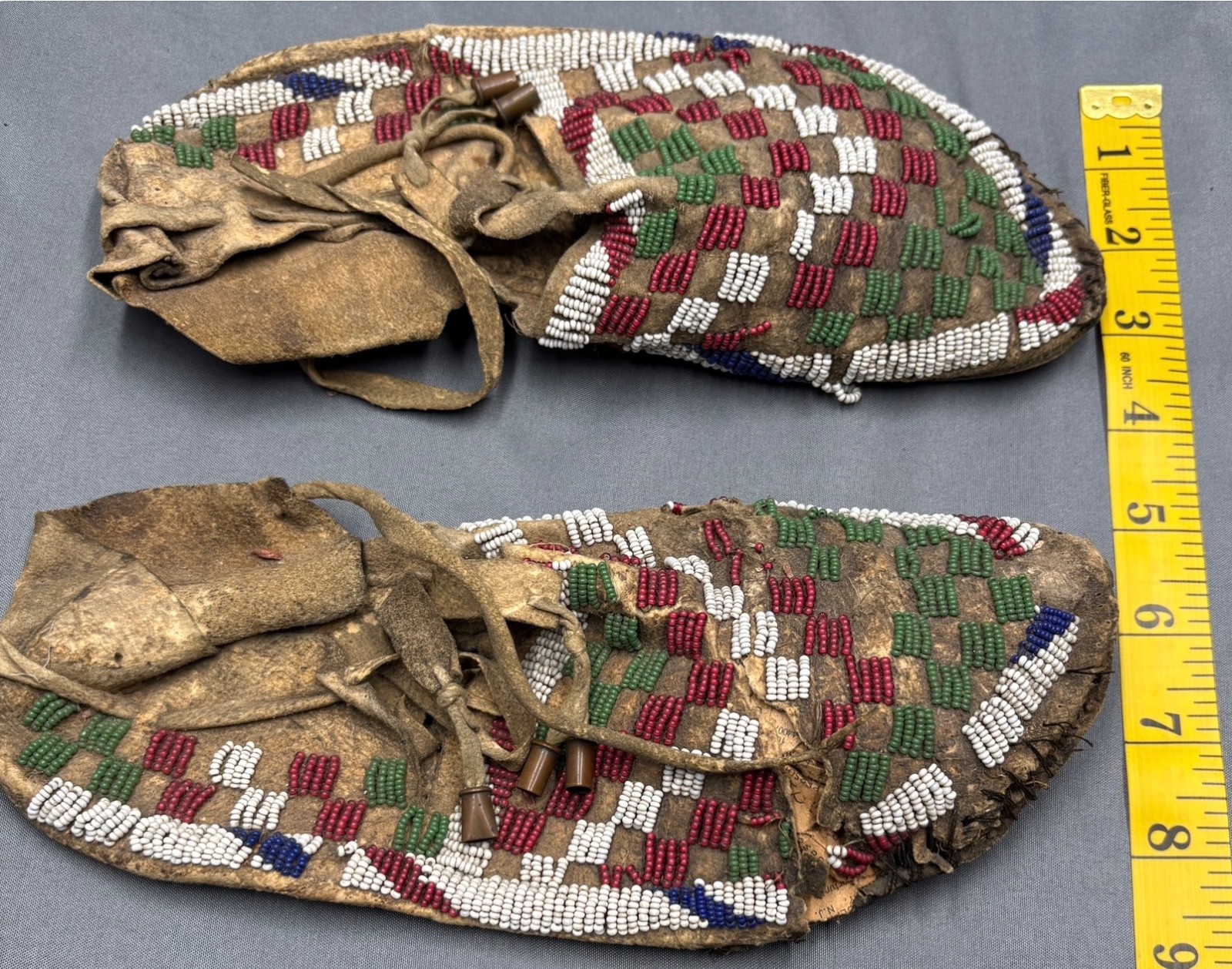 Lot of Three (3) Vintage Native American Moccasins