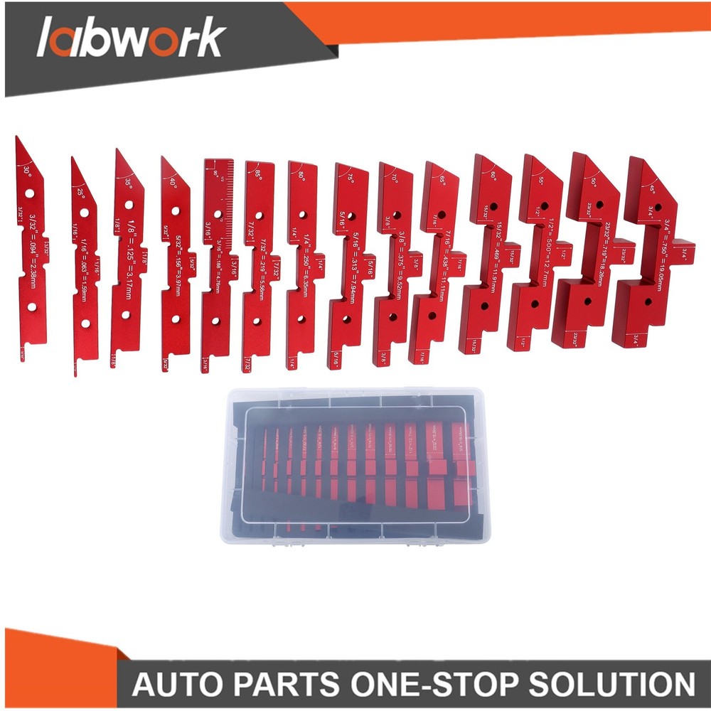 Labwork 14 Pcs Router Table Setup Bars Precision Aluminum Setup Blocks